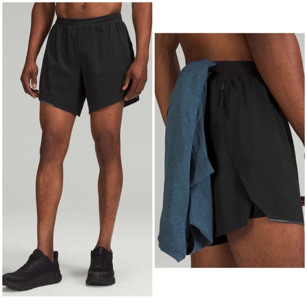 Lululemon Outpacer running shorts reflective small black
